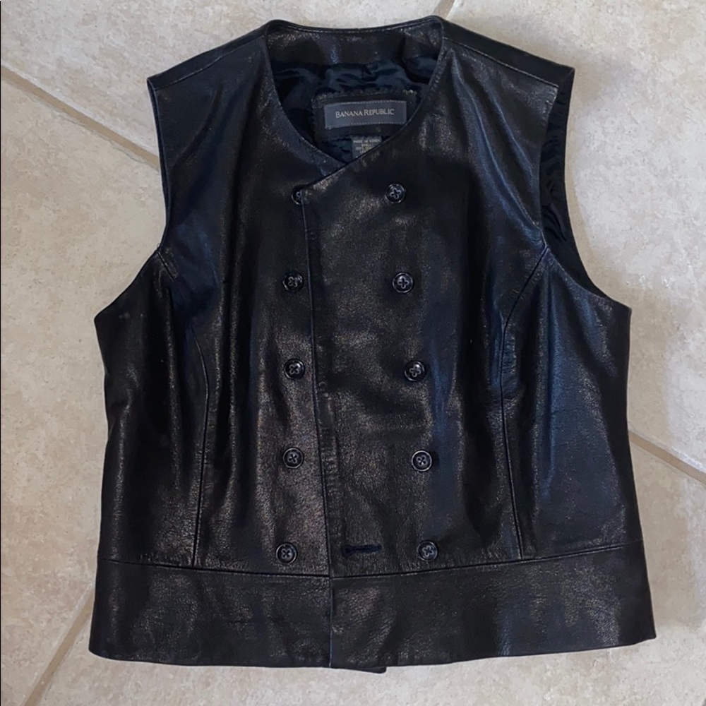 Banana Republic Leather Vest